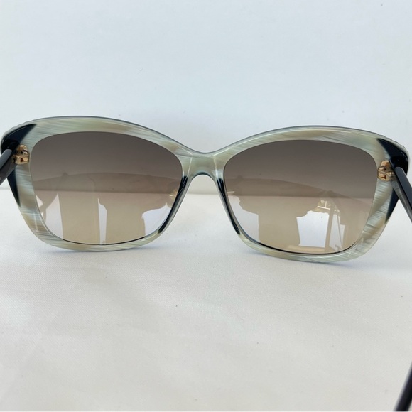 ALEXANDER MCQUEEN Black Gradient Lenses Two Tone Frame AMQ 4178/S Sunglasses - Picture 9 of 13